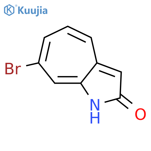 Cyclohepta[b]pyrrol-2(1H)-one, 7-bromo- structure
