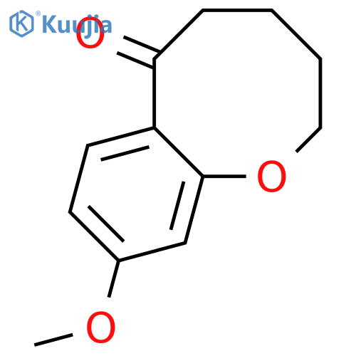 6H-1-Benzoxocin-6-one, 2,3,4,5-tetrahydro-9-methoxy- structure