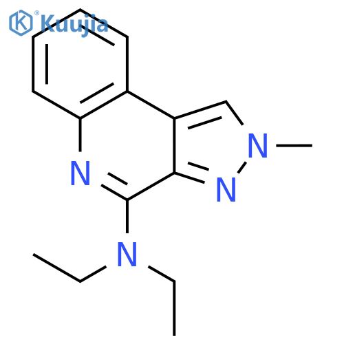 2H-Pyrazolo[3,4-c]quinolin-4-amine, N,N-diethyl-2-methyl- structure