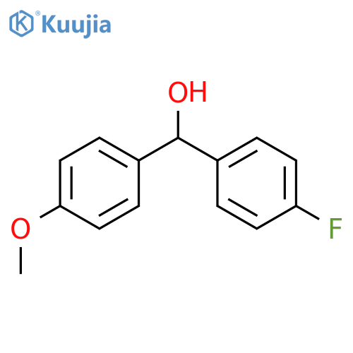 (4-Fluorophenyl)(4-methoxyphenyl)methanol structure
