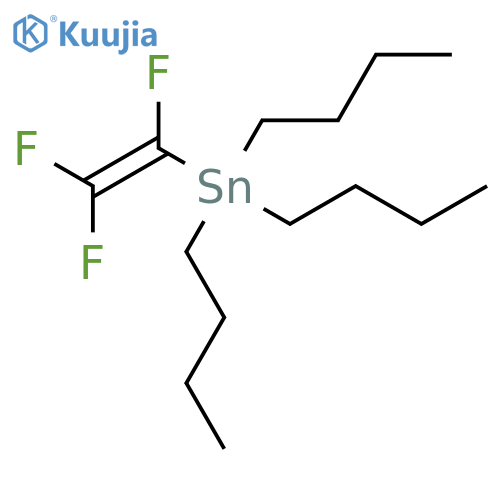 tributyl(1,2,2-trifluoroethenyl)stannane structure