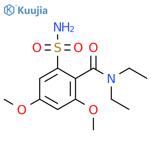Benzamide, 2-(aminosulfonyl)-N,N-diethyl-4,6-dimethoxy- structure