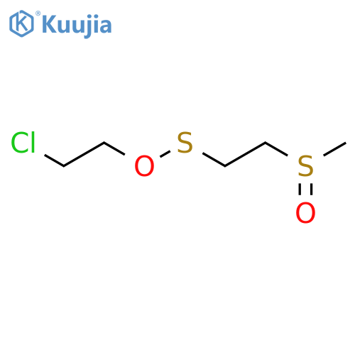 Ethanesulfenic acid, 2-(methylsulfinyl)-, 2-chloroethyl ester structure