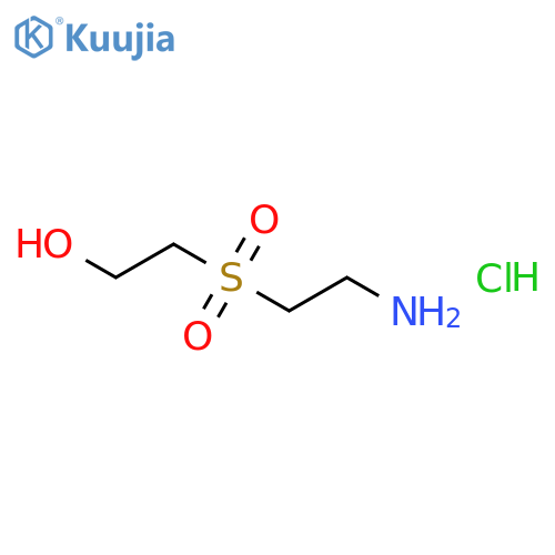 Ethanol, 2-[(2-aminoethyl)sulfonyl]-, hydrochloride structure