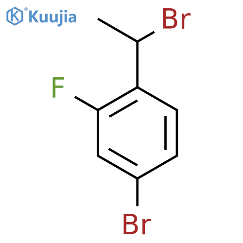 4-Bromo-1-(1-bromoethyl)-2-fluorobenzene structure