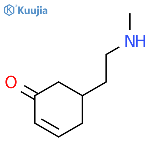 2-Cyclohexen-1-one, 5-[2-(methylamino)ethyl]-, (±)- structure