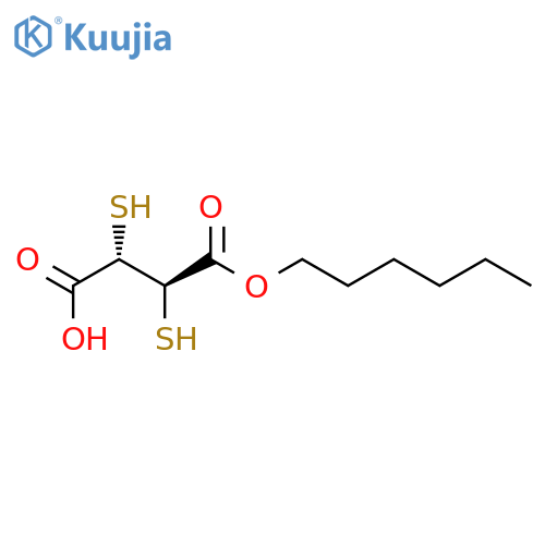 Butanedioic acid,2,3-dimercapto-, monohexyl ester, (2R,3S)-rel- (9CI) structure