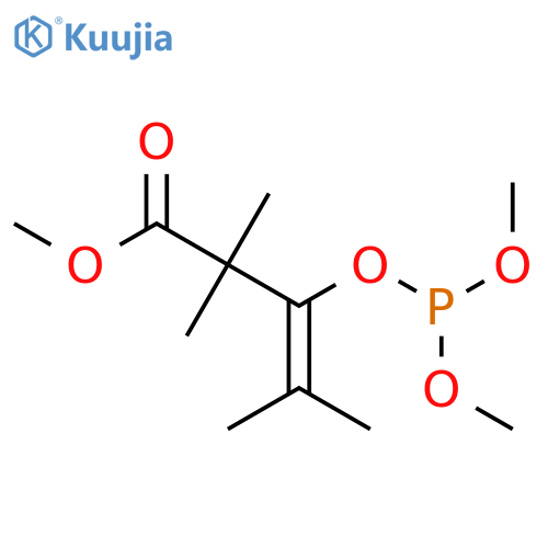 3-Pentenoic acid,3-[(dimethoxyphosphino)oxy]-2,2,4-trimethyl-, methyl ester structure