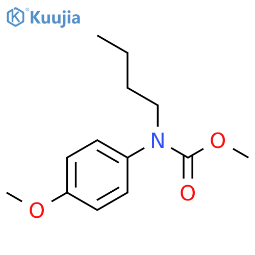 Carbamic acid, butyl(4-methoxyphenyl)-, methyl ester structure