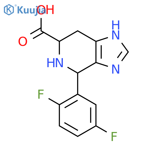 4-(2,5-Difluorophenyl)-3H,4H,5H,6H,7H-imidazo[4,5-c]pyridine-6-carboxylic acid structure