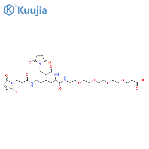 Bis-Mal-Lysine-PEG4-acid structure