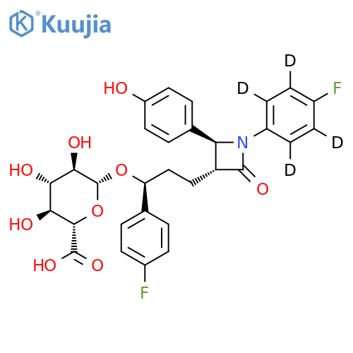Ezetimibe Hydroxy-d4 β-D-Glucuronide structure
