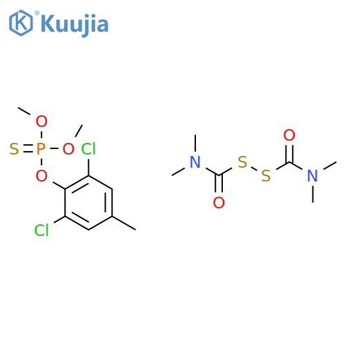 O-(2,6-dichloro-4-methylphenyl) O,O-dimethyl phosphorothioate - [disulfanediylbis(carbonylnitrilo)]tetramethane (1:1) structure