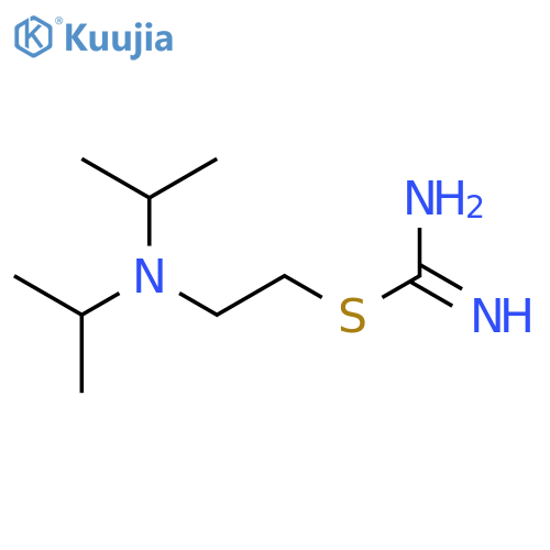 Carbamimidothioic acid,2-[bis(1-methylethyl)amino]ethyl ester structure