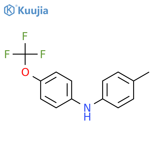 Benzenamine, N-(4-methylphenyl)-4-(trifluoromethoxy)- structure