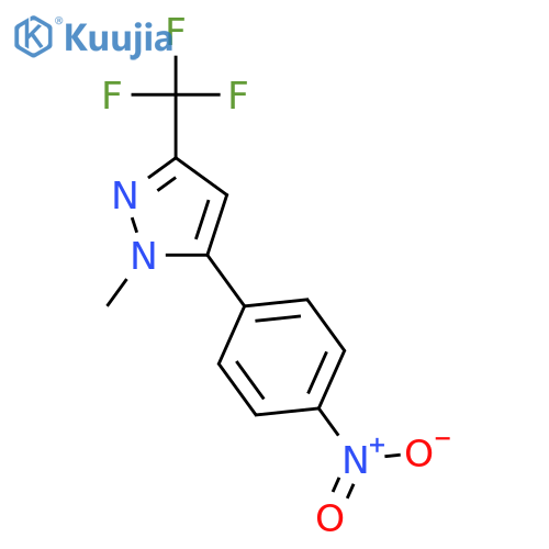 1H-Pyrazole,1-methyl-5-(4-nitrophenyl)-3-(trifluoromethyl)- structure
