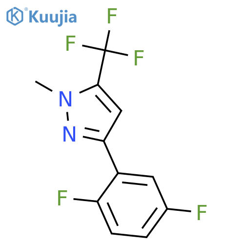 1H-Pyrazole, 3-(2,5-difluorophenyl)-1-methyl-5-(trifluoromethyl)- structure