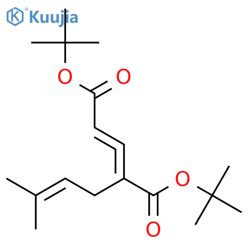 2,3-Pentadienedioic acid, 2-(3-methyl-2-buten-1-yl)-, 1,5-bis(1,1-dimethylethyl) ester structure