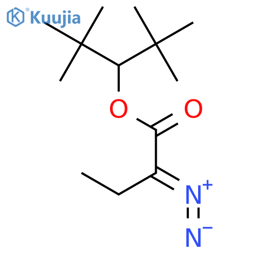 Butanoic acid, 2-diazo-, 1-(1,1-dimethylethyl)-2,2-dimethylpropyl ester structure