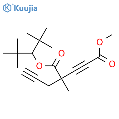2-Pentynedioic acid, 4-methyl-4-(2-propyn-1-yl)-, 5-[1-(1,1-dimethylethyl)-2,2-dimethylpropyl] 1-methyl ester structure