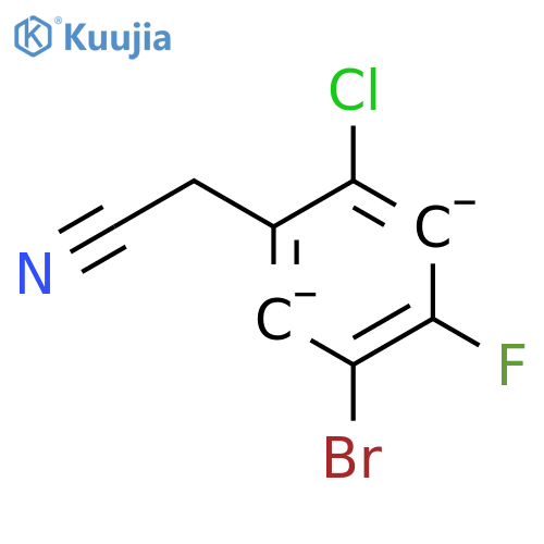 5-Bromo-2-chloro-4-fluorobenzyl cyanide structure