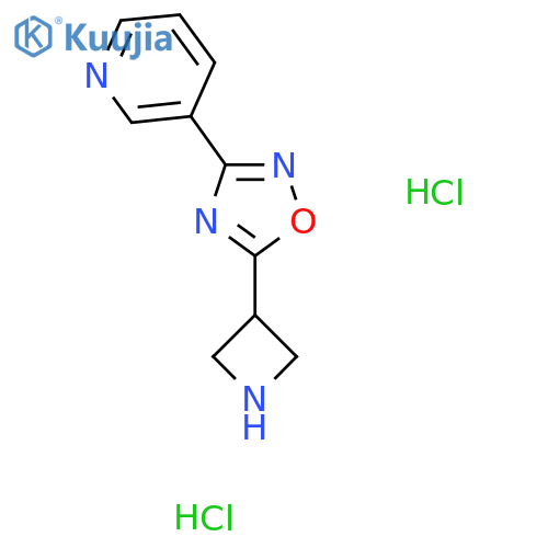 3-[5-(azetidin-3-yl)-1,2,4-oxadiazol-3-yl]pyridine dihydrochloride structure