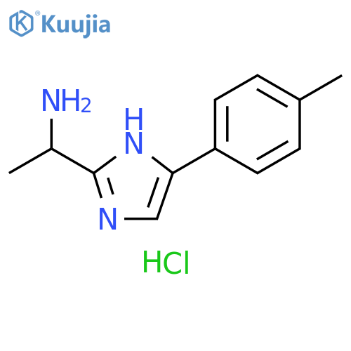 {1-[4-(4-methylphenyl)-1H-imidazol-2-yl]ethyl}amine dihydrochloride structure