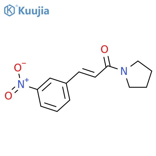 1-(2E)-3-(3-Nitrophenyl)prop-2-enoylpyrrolidine structure