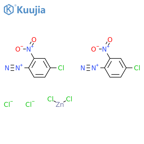 Benzenediazonium, 4-chloro-2-nitro-, (T-4)-tetrachlorozincate(2-) (2:1) structure