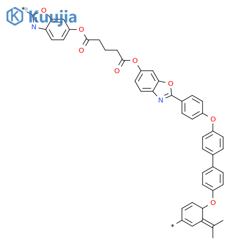 Poly[2,6-benzoxazolediyloxy(1,5-dioxo-1,5-pentanediyl)oxy-6,2-benzoxazolediyl-1,4-phenyleneoxy-1,4-phenylene(1-methylethylidene)-1,4-phenyleneoxy-1,4-phenylene] structure