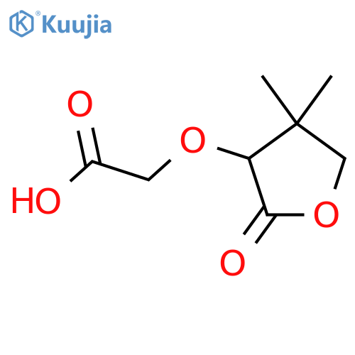 2-(4,4-dimethyl-2-oxooxolan-3-yl)oxyacetic acid structure