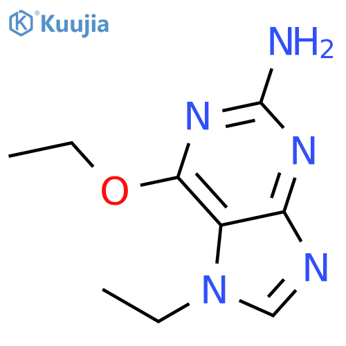 6-ethoxy-7-ethyl-7H-Purin-2-amine structure