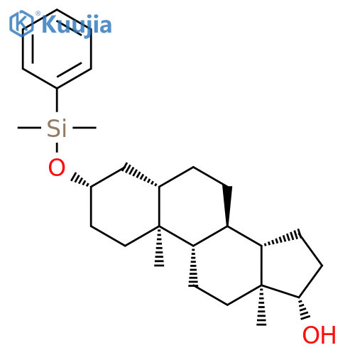 Androstan-17-ol, 3-[(dimethylphenylsilyl)oxy]-, (3b,5a,17b)- structure