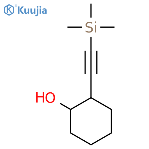 rac-(1R,2S)-2-2-(trimethylsilyl)ethynylcyclohexan-1-ol structure