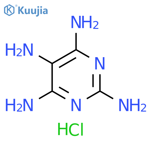 2,4,5,6-Pyrimidinetetramine, hydrochloride (1:4) structure