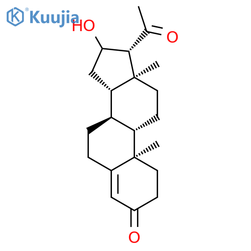Pregn-4-ene-3,20-dione,16-hydroxy- structure