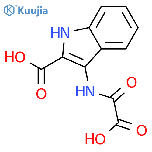 1H-Indole-2-carboxylic acid, 3-[(carboxycarbonyl)amino]- structure