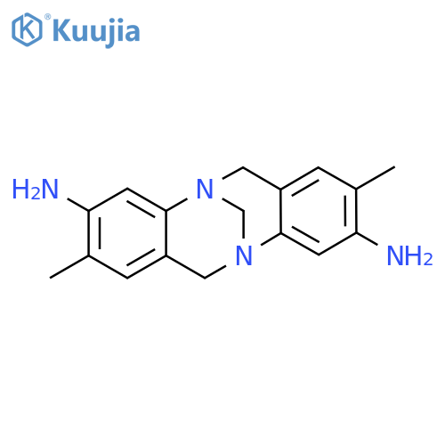 6H,12H-5,11-Methanodibenzo[b,f][1,5]diazocine-3,9-diamine, 2,8-dimethyl- structure