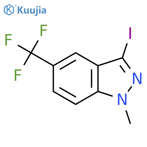 3-Iodo-1-methyl-5-(trifluoromethyl)-1H-indazole structure