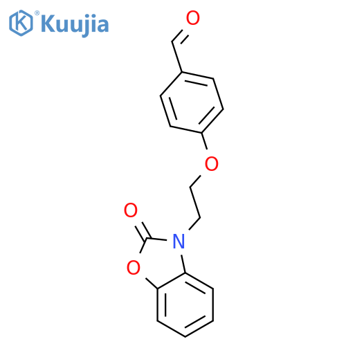 4-[2-(2-Oxo-1,3-benzoxazol-3(2H)-yl)ethoxy]benzaldehyde structure
