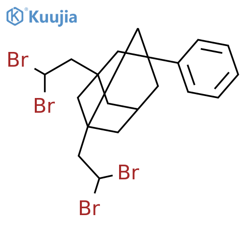 Tricyclo[3.3.1.13,7]decane, 1,3-bis(2,2-dibromoethyl)-5-phenyl- structure