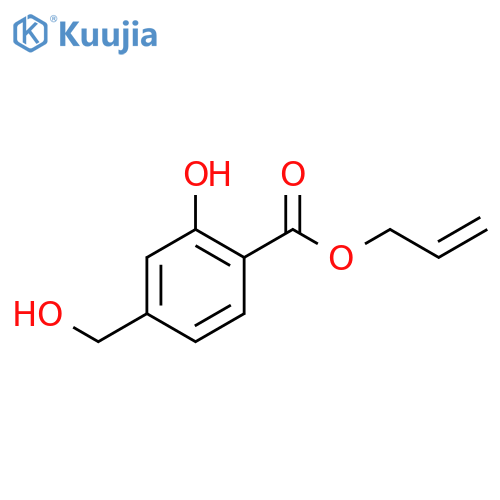 allyl 2-hydroxy-4-(hydroxymethyl)benzoate structure