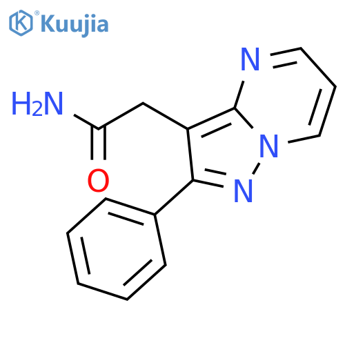 Pyrazolo[1,5-a]pyrimidine-3-acetamide, 2-phenyl- structure
