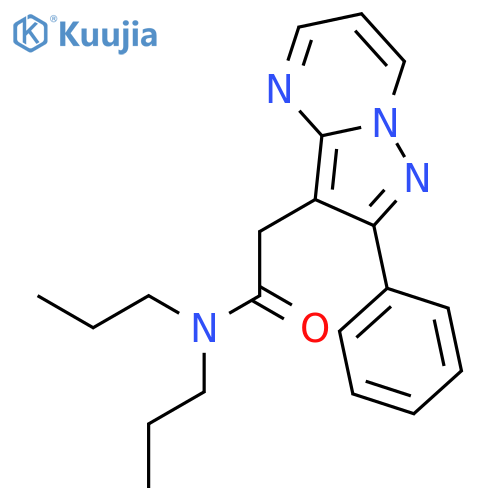PYRAZOLO[1,5-A]PYRIMIDINE-3-ACETAMIDE, 2-PHENYL-N,N-DIPROPYL- structure