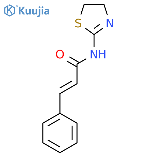 (2E)-N-(4,5-Dihydro-1,3-thiazol-2-yl)-3-phenylprop-2-enamide structure