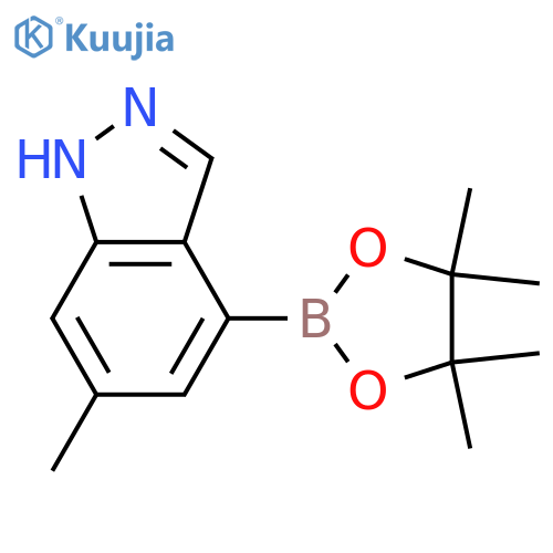6-methyl-4-(4,4,5,5-tetramethyl-1,3,2-dioxaborolan-2-yl)-1H-indazole structure