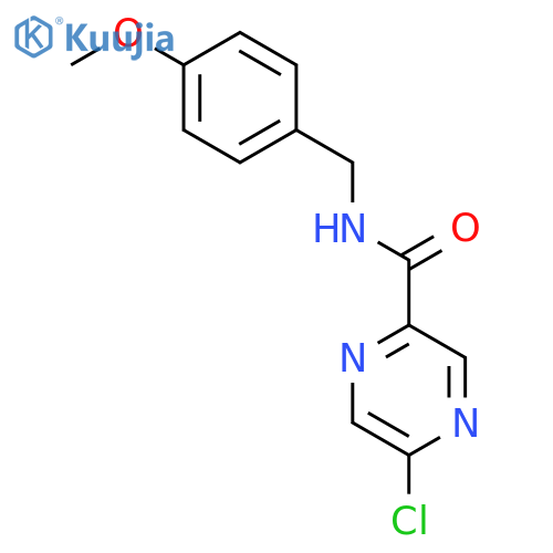 5-Chloro-N-(4-methoxybenzyl)pyrazine-2-carboxamide structure
