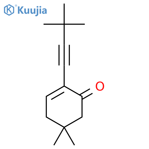 2-Cyclohexen-1-one, 2-(3,3-dimethyl-1-butynyl)-5,5-dimethyl- structure