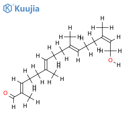 16-Hydroxy-2,6,10,14-tetramethylhexadeca-2(E),6(E),10(E),14(E)-tetraenal structure