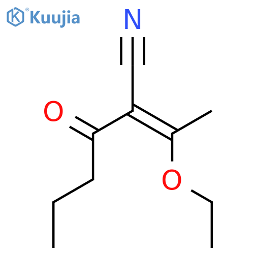 Hexanenitrile, 2-(1-ethoxyethylidene)-3-oxo-, (Z)- structure